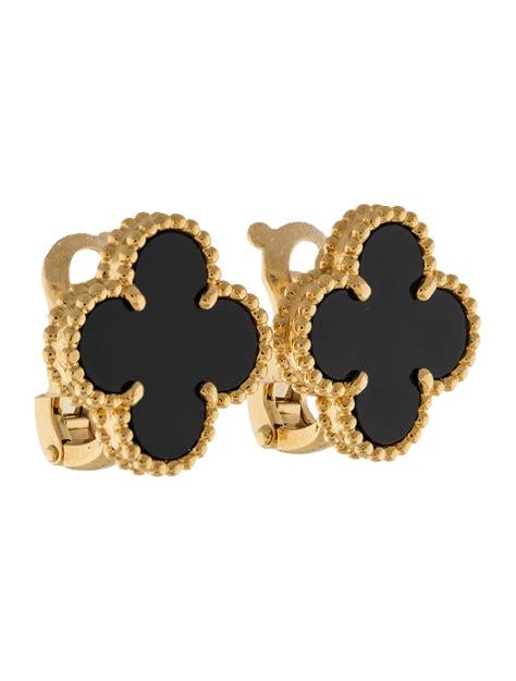 van cleef earrings vintage alhambra